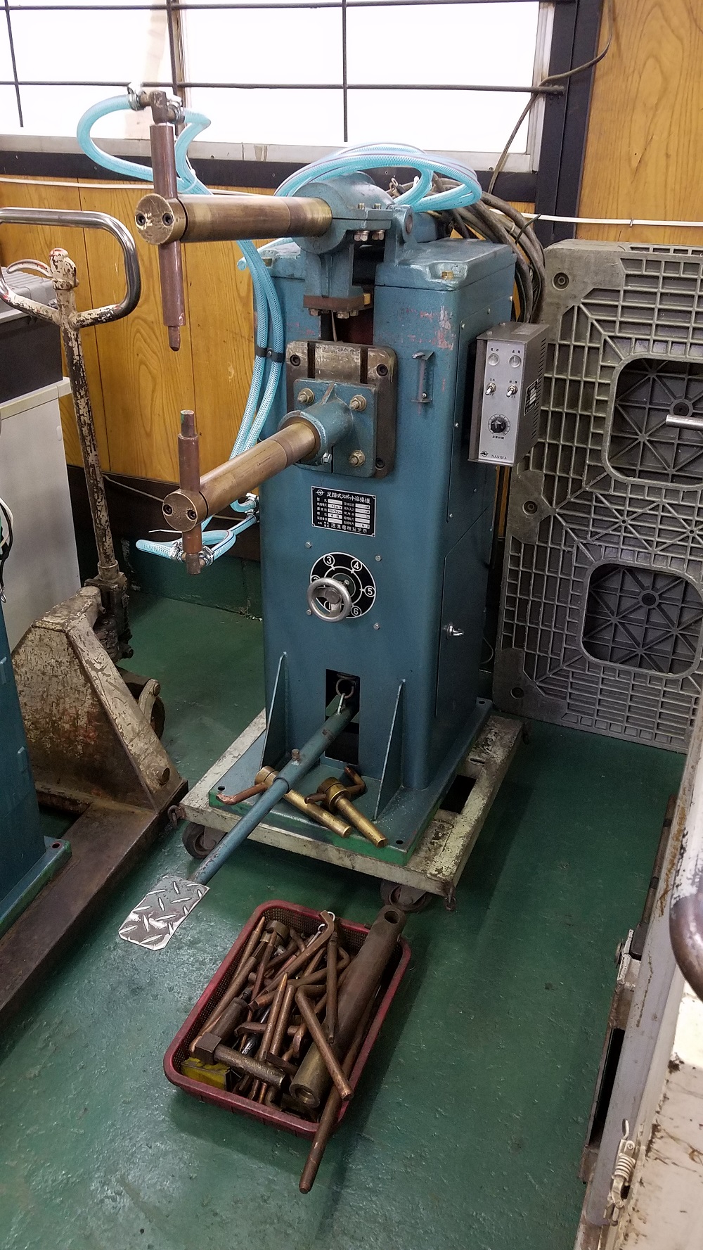 足踏みスポット溶接機　13KVA　浪速電気　SU-FR13,中古,機械,買取