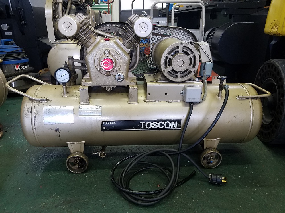 コンプレッサー（レシプロ）　東芝製　1.5ｋｗ　中古,中古,機械,買取