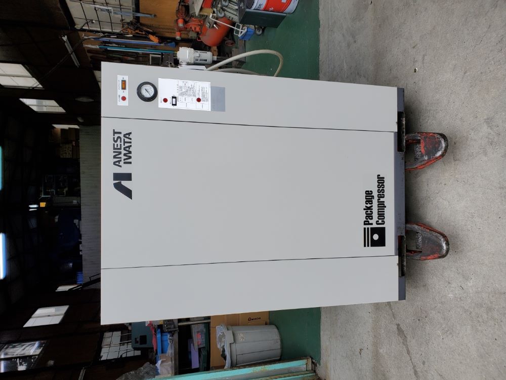 パッケージコンプレッサー　アネスト岩田　3.7KW,中古,機械,買取