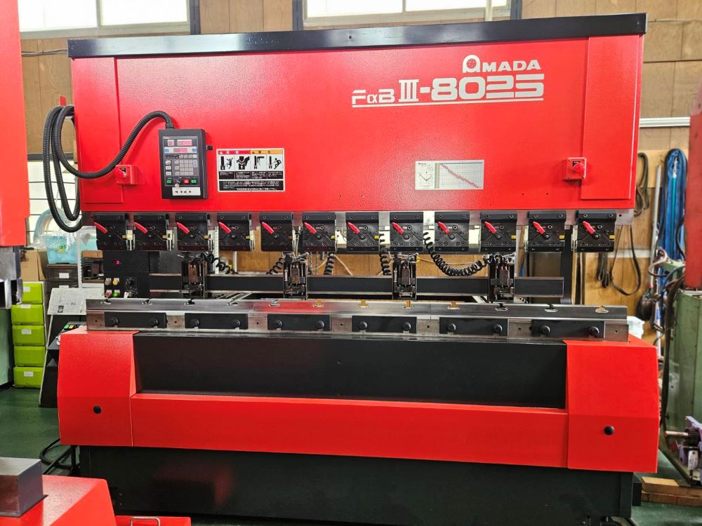 プレスブレーキ　FBDⅢ-8025LD　アマダ製　1998年　中古機,中古,機械,買取