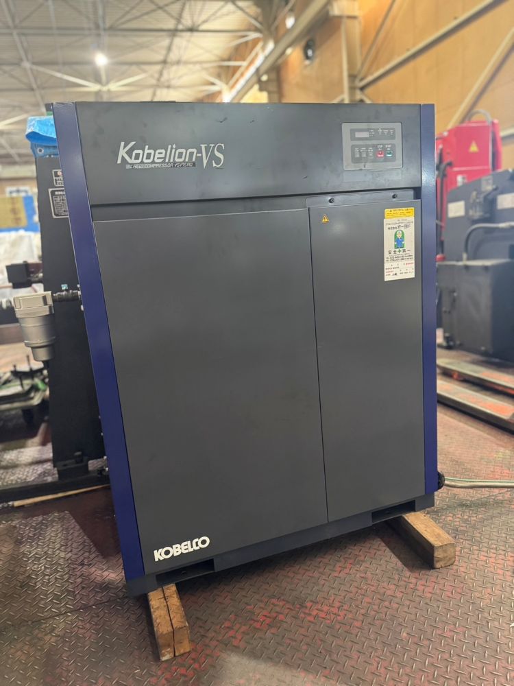 コンプレッサー（スクリュー）　コベルコ製　11kw(15馬力)　VS175AD　中古機,中古,機械,買取
