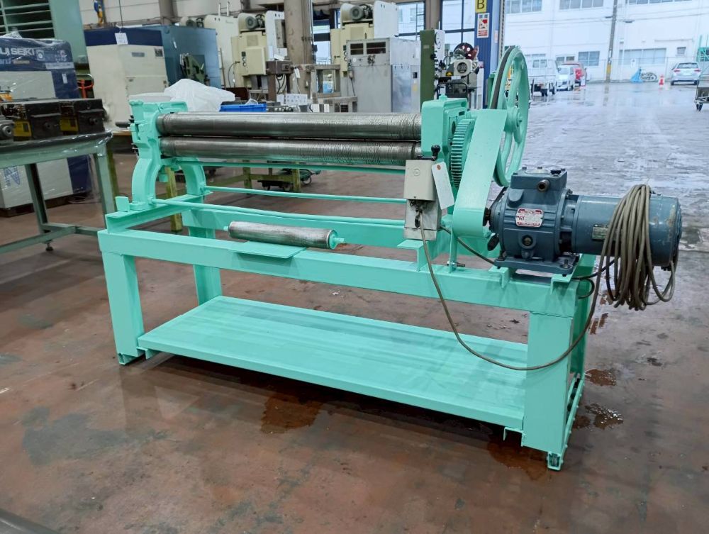 3本ロール（電動）　φ75×1000　変速付き　中古機,中古,機械,買取