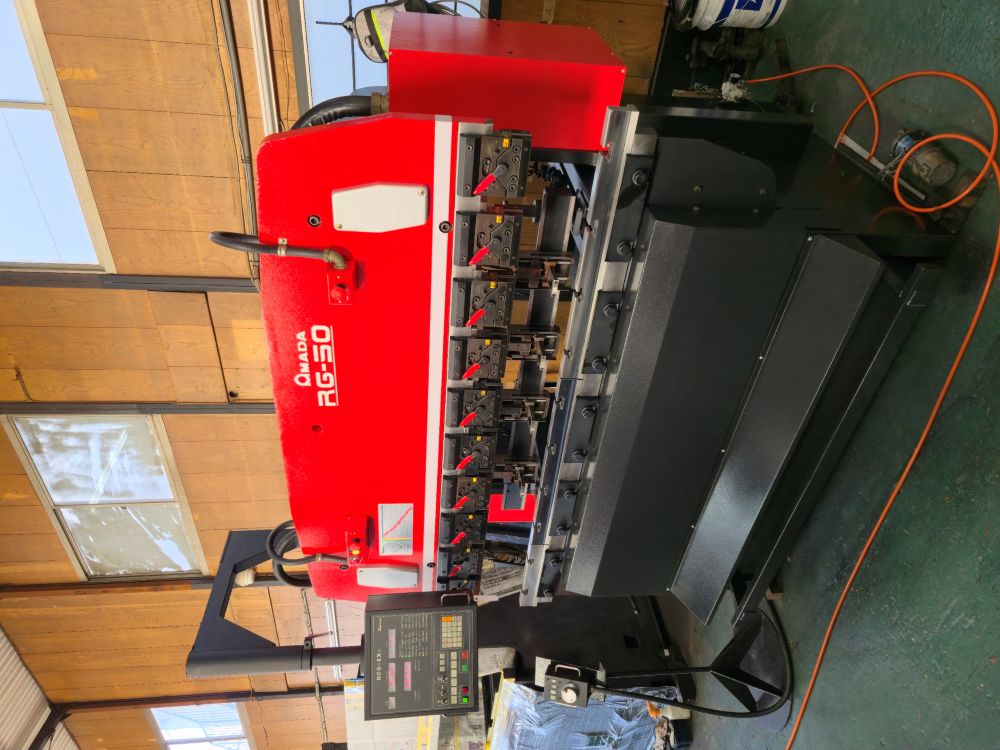 プレスブレーキ　RG-50(NC-9EXⅡ)　アマダ製　1991年製　中古機,中古,機械,買取