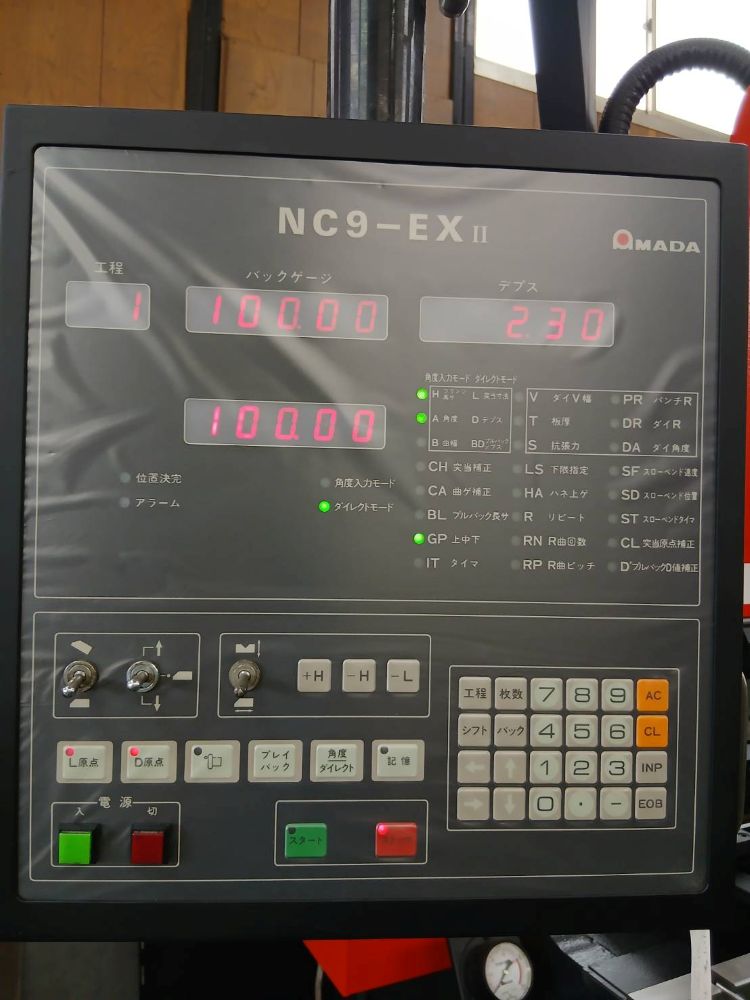 プレスブレーキ　RG-80(NC-9EXⅡ)　アマダ製　1989年製　中古機