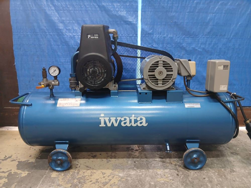 コンプレッサー（レシプロ）　SP-15PB　アネスト岩田　1.5kw(2馬力)　200V　中古機