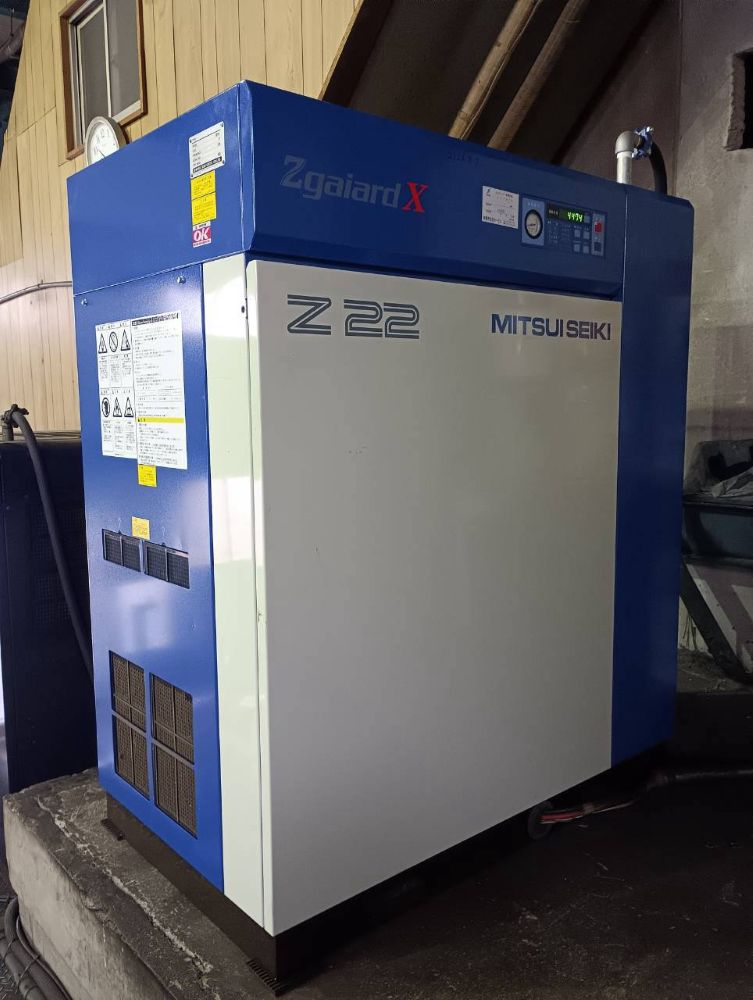 コンプレッサー（スクリュー）　三井精機工業製　22kw(30馬力)　Z226AX-R　2024年　中古機